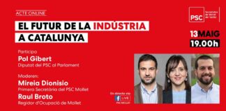 El PSC de Mollet organitza una xerrada oberta sobre el futur de la indústria catalana