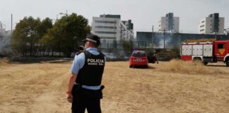Apagat un petit incendi a prop de l’estació de Mollet-Sant Fost