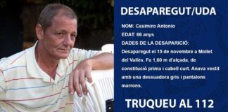 Localitzat l’home desaparegut el dilluns a Mollet