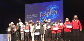 Marc Tort i Judith Carricondo millors esportistes a la XXIX Nit de l’Esport de Mollet