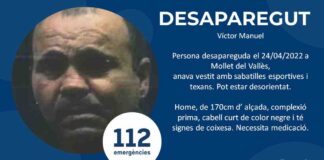 Localitzat el veí de Mollet desaparegut des d’aquest diumenge