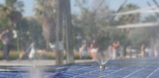 Mollet obre la font lúdica del Parc dels Colors com a refugi climàtic