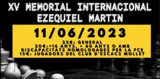 Mollet es converteix en ciutat dels escacs de la mà de la Lliga Escolar i la XV edició del Memorial Internacional Ezequiel Martín