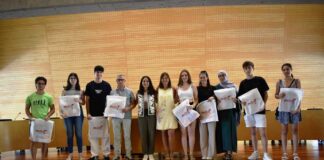 Recepció institucional de l’Ajuntament de Mollet als alumnes més destacats dels centres educatius de la ciutat