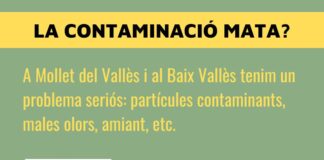 Xerrada sobre la contaminació i el seu impacte a Mollet al Centre Cultural La Marineta
