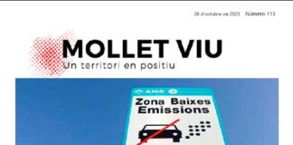 Mollet tindrà Zona de Baixes Emissions el 2024