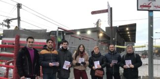 El diputat David Cid acompanya a activistes de Mollet en Comú Podem a explicar les mesures socials de Sumar