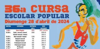 El diumenge 28 d’abril se celebrarà la 36a Cursa Escolar Popular Anselm Clavé