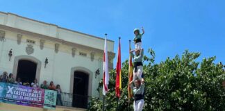 Els Castellers de Mollet fan història amb el seu primer 7 de 7 a la Diada de Colles Castelleres del Vallès