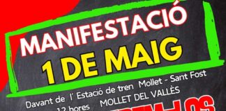 La CGT del Vallès Oriental celebrarà el 1r de Maig amb una manifestació a Mollet