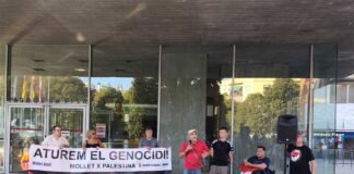 Concentració en contra del genocidi a Gaza