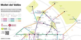 Mollet presenta el Metrominut per fomentar els desplaçaments a peu