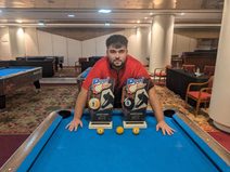 Daniel González signa una actuació brillant i es proclama triple campió d’Espanya de billar americà